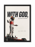 With God,All Things Are Possible- Motivational Wall Frame