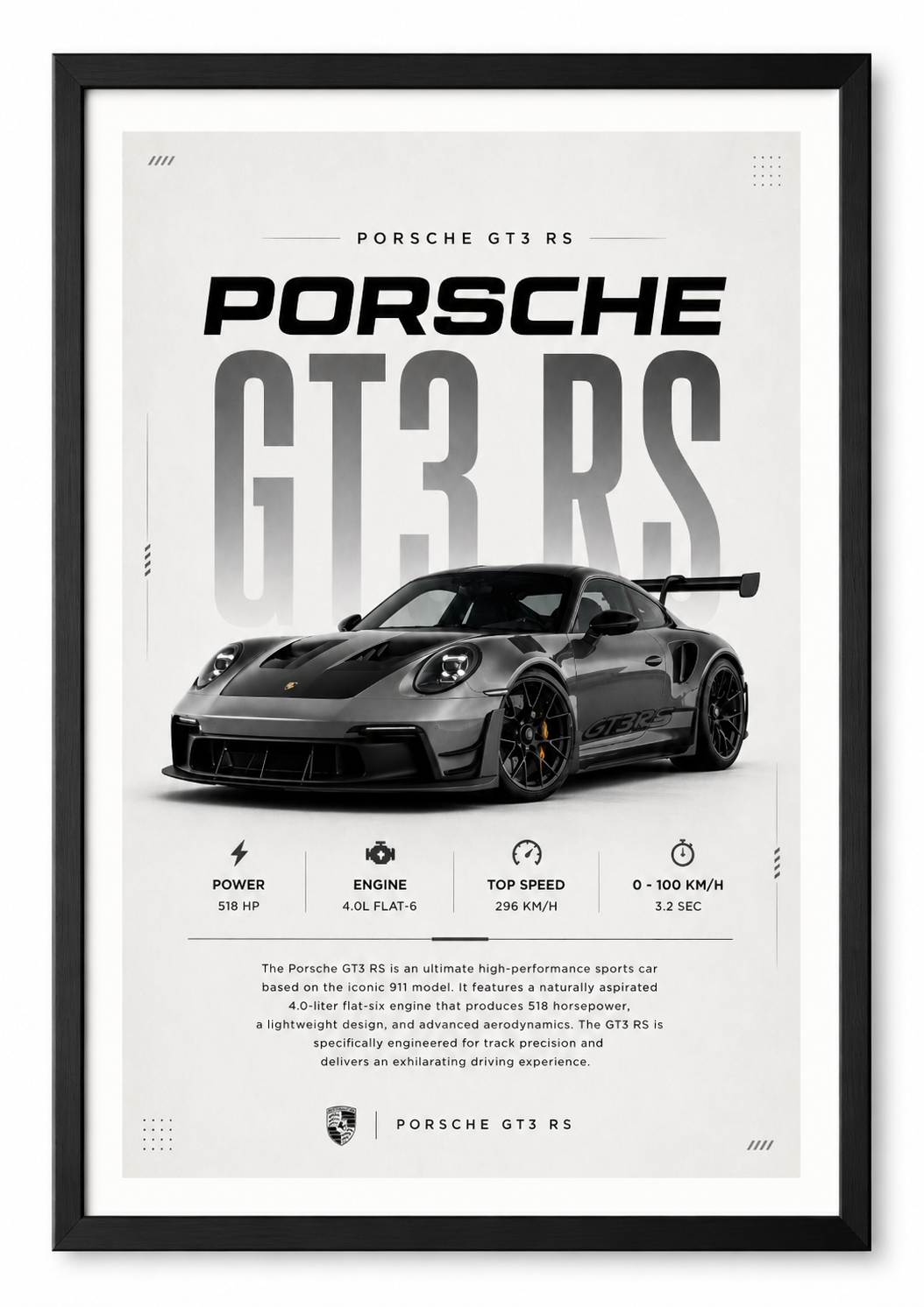 Porsche GT3 RS Frame